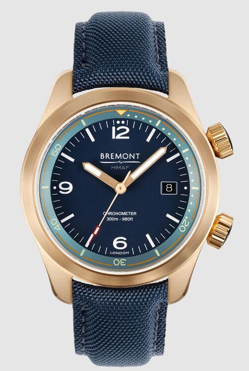 Replica Bremont Watch ARGONAUT BRONZE Blue